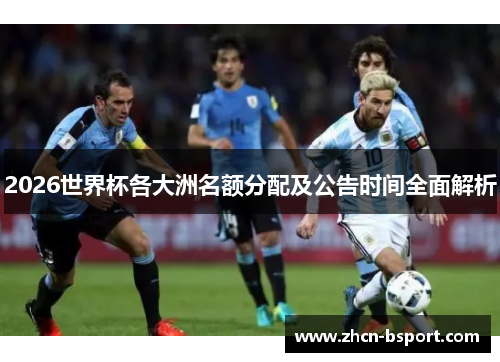 2026世界杯各大洲名额分配及公告时间全面解析